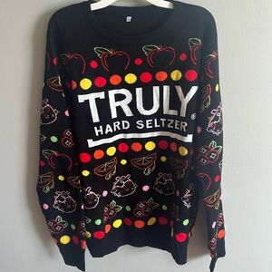 NWOT Truly Hard Seltzer Ugly Christmas Sweater